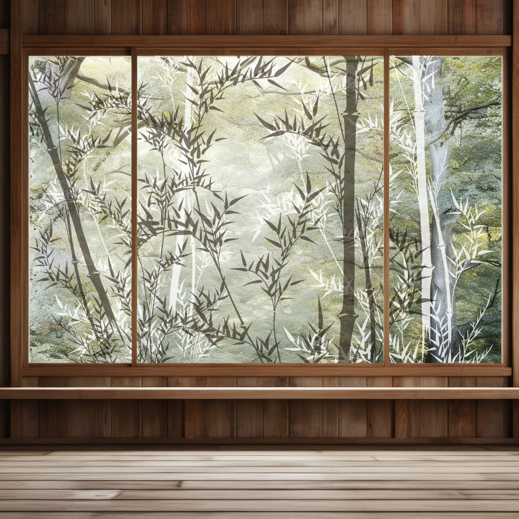 竹と笹のガラスフィルム