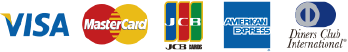 VISA MasterCard JCB AMERIKAN EXPRESS Diners Club